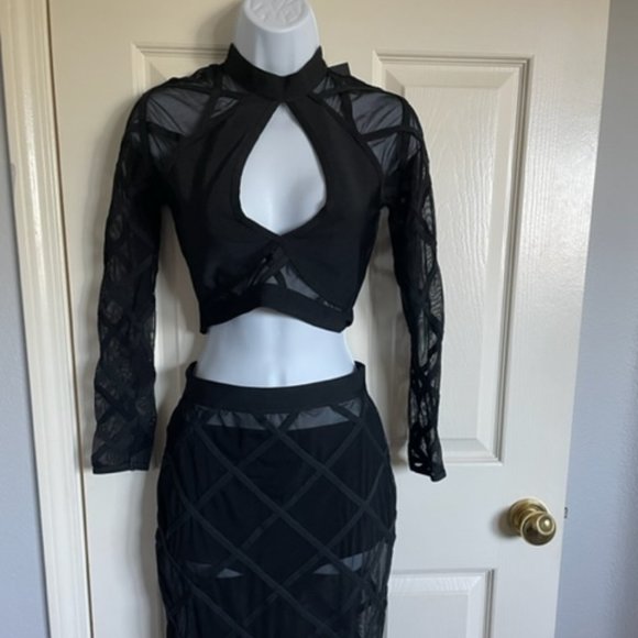 Other - Black 3 Piece Skirt Set